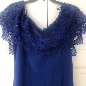 MARINA off the shoulder jumpsuit